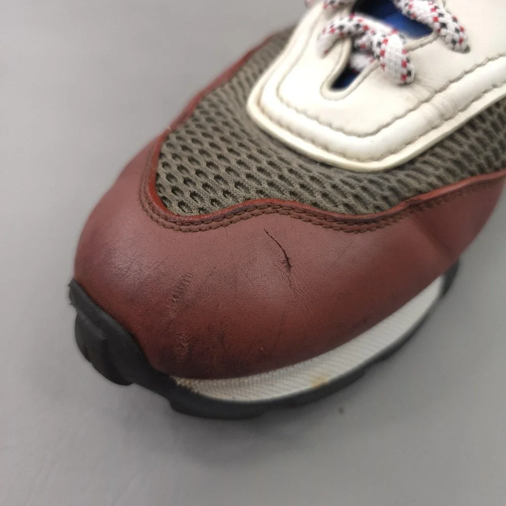 Ermenegildo Zegna Shoes Mens 11.5 Multicolor Leather Couture Extralight Sneakers
